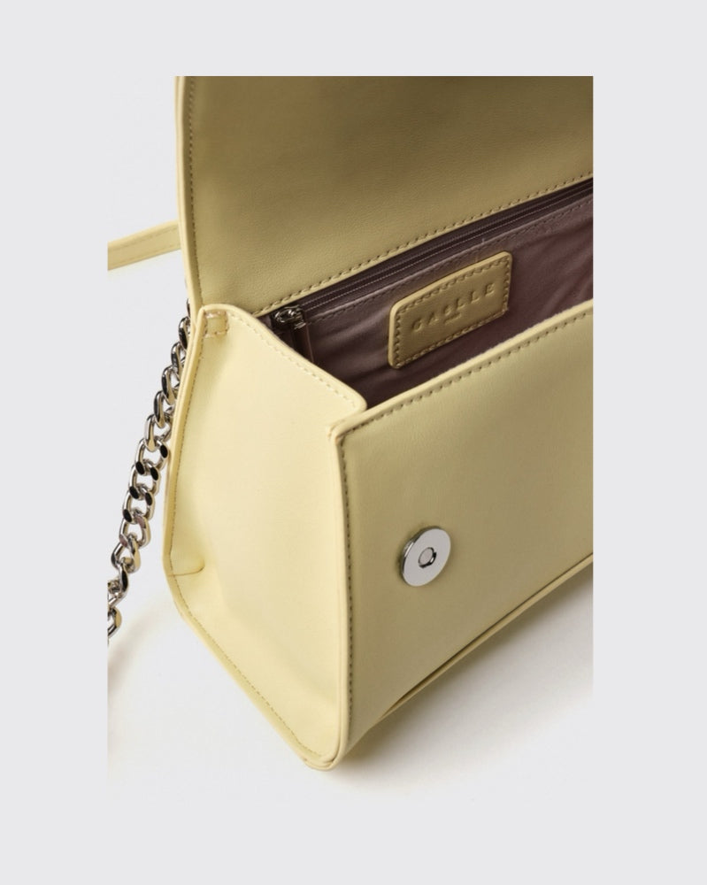 MINI HAND BAG CON LUCCHETTO LOGATO GAACW02223 Giallo