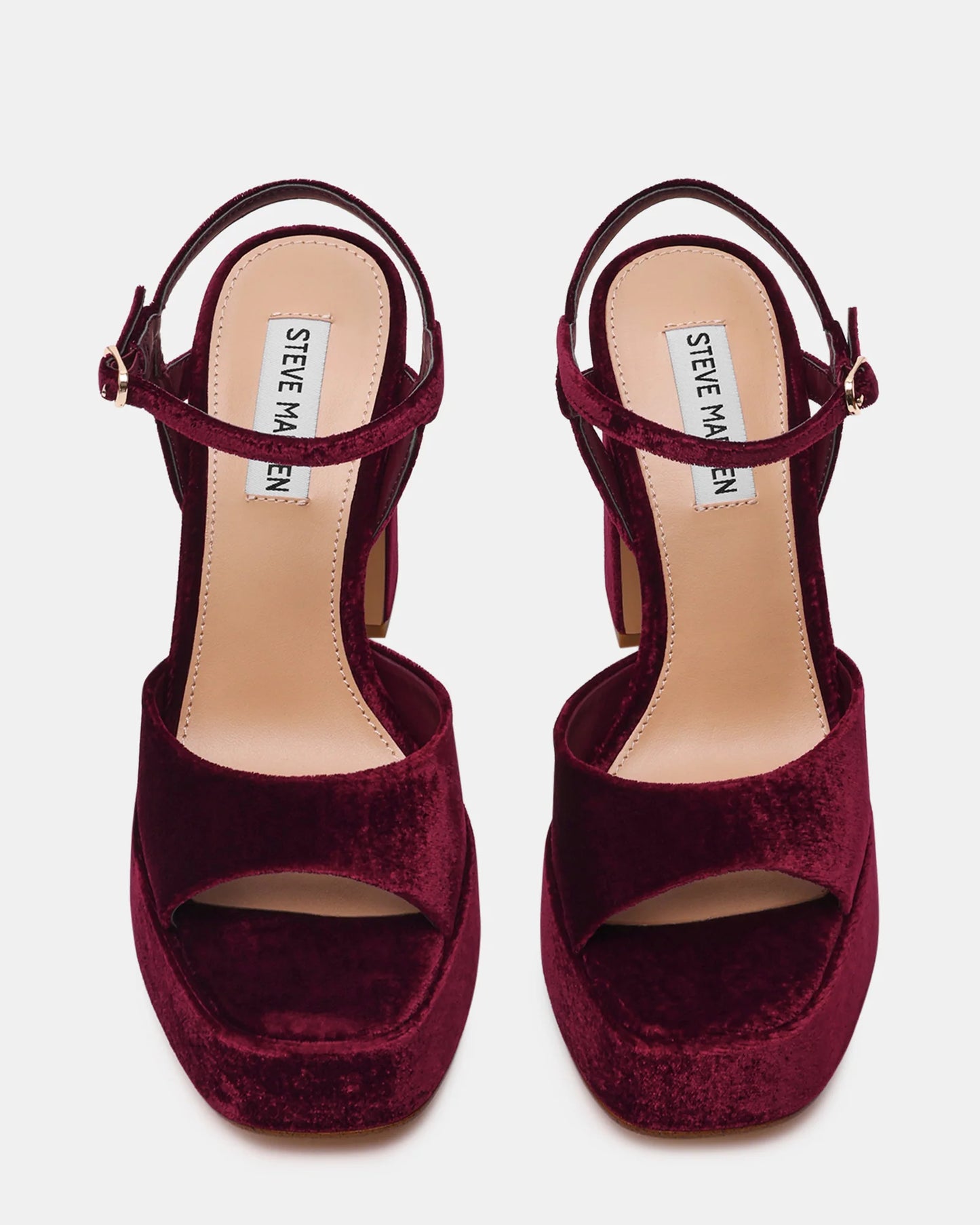 Sandalo col tacco Donna MILIANA Burgundy Velvet