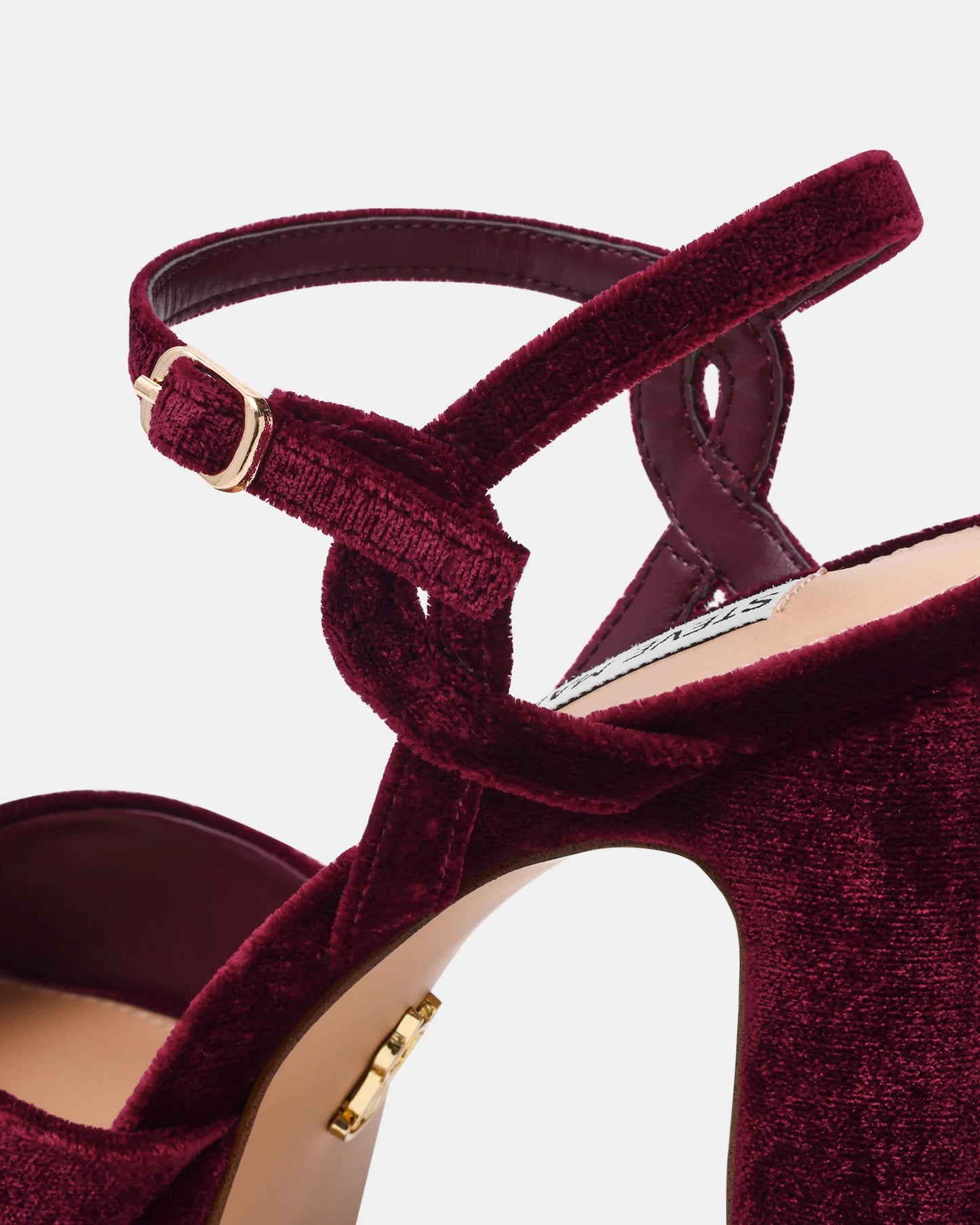 Sandalo col tacco Donna MILIANA Burgundy Velvet