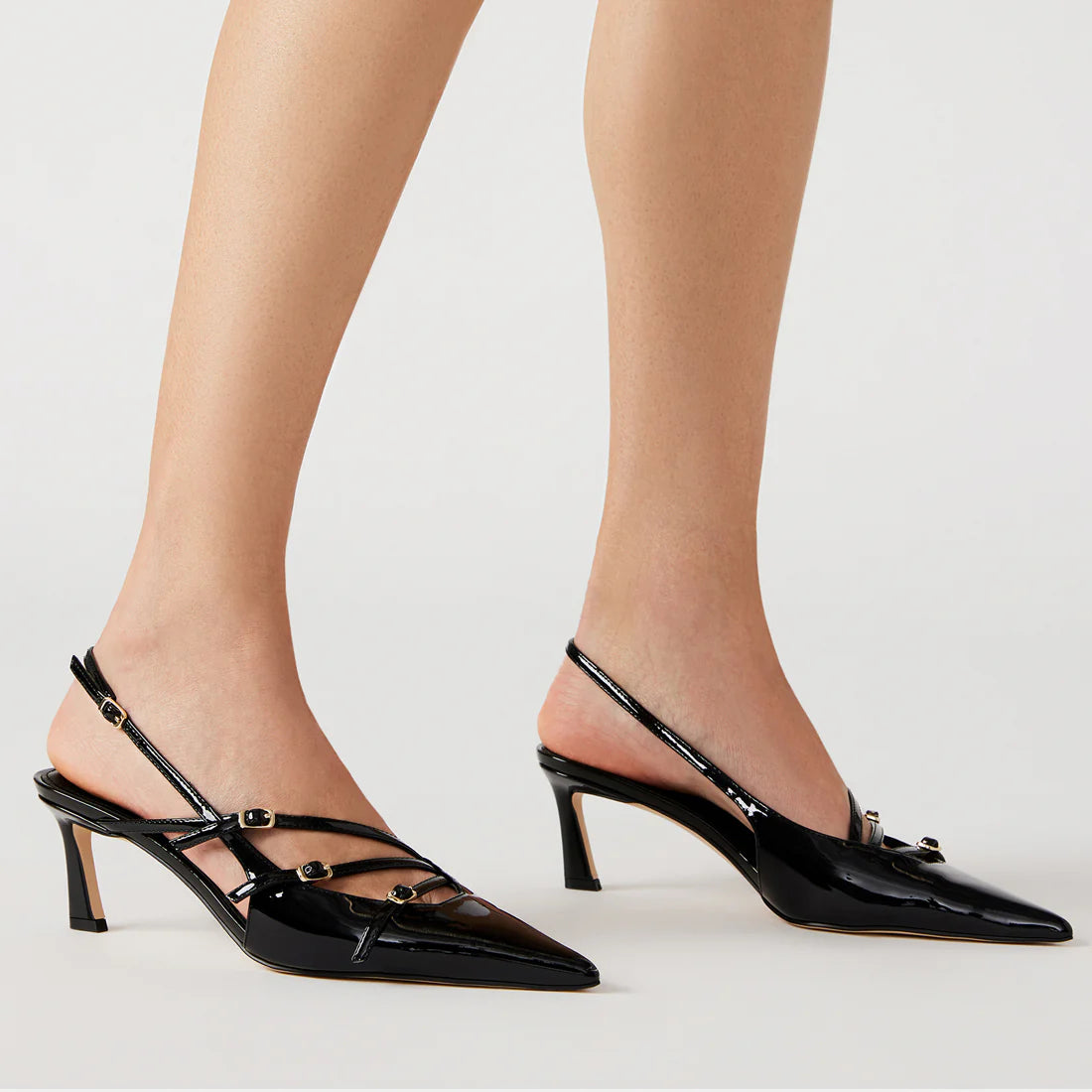 Slingback Donna LIANA Black Patent