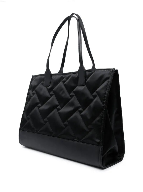 690-RECYCLED SQ SHOPPER-BLACK-NYLON-133