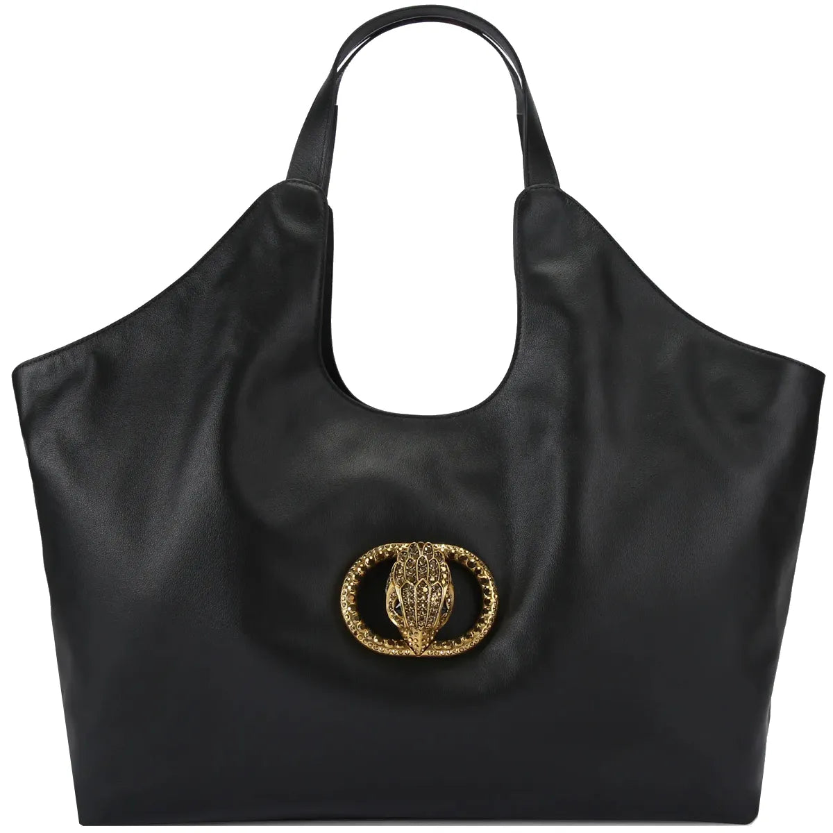 690-CHELSEA XXL SOFT TOTE-BLACK-LEATHER-328