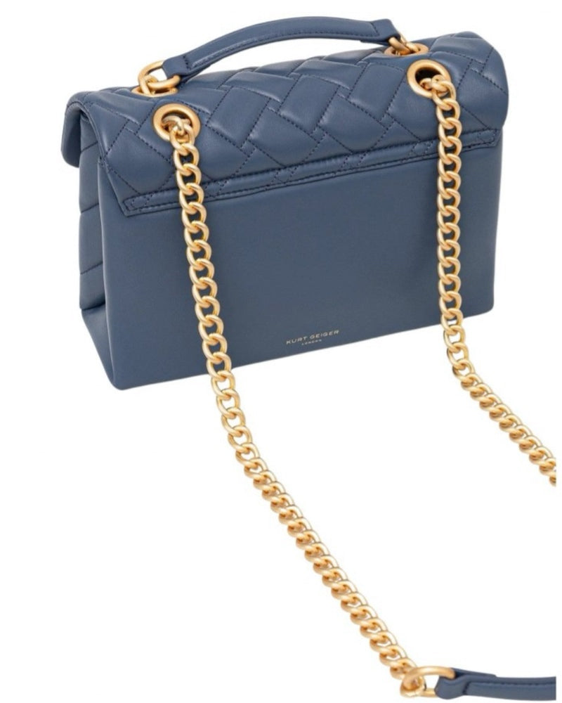 LEATHER KENSINGTON BAG-BLUE OTHER-LEATHER-LARGE-322