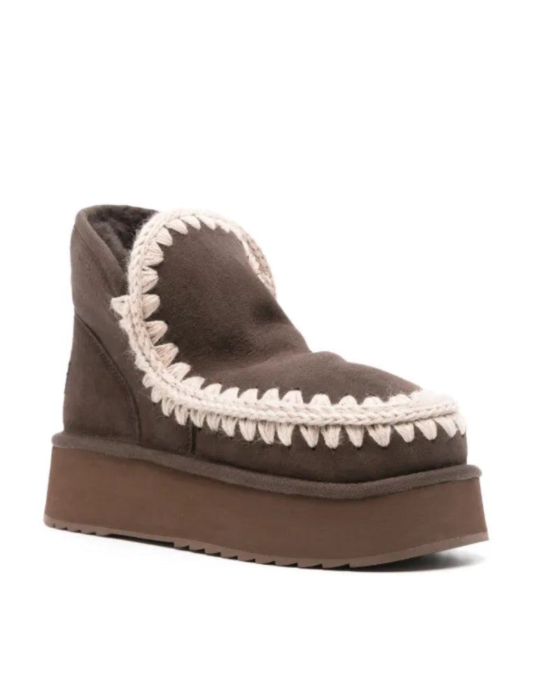 Mini Eskimo Platform Boot Mocha