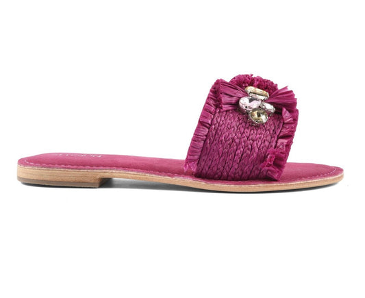 Women's CBF.R226007 Raffia slide Fucsia