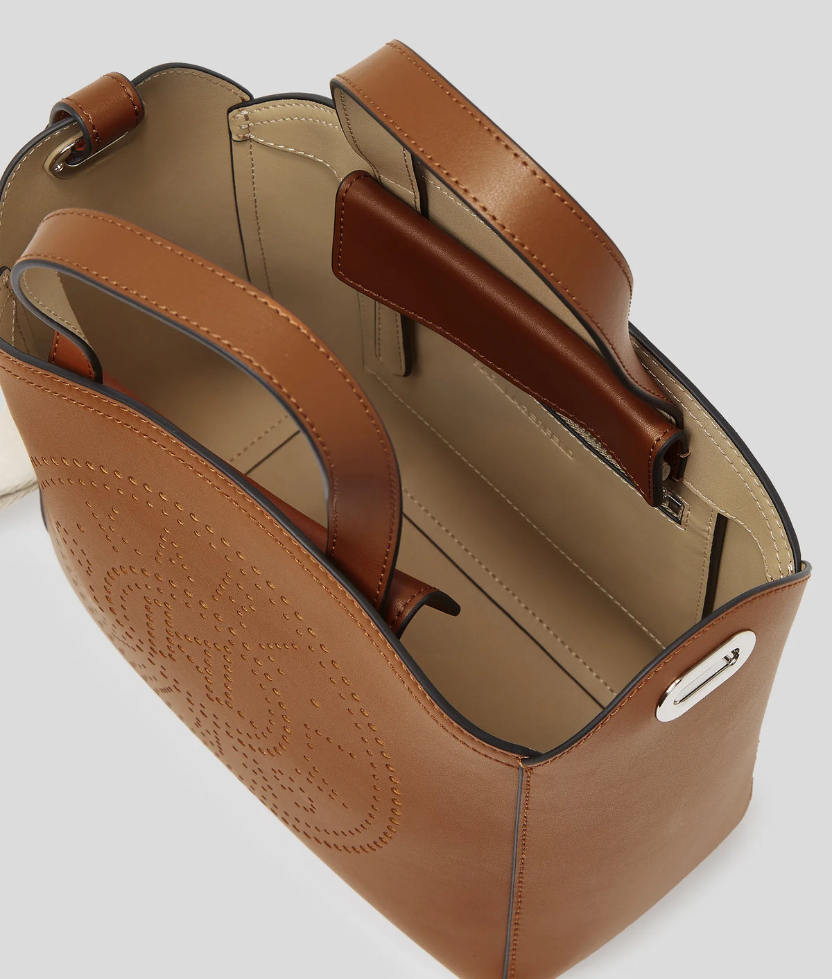 Borsa k/circle sm tote perforated Donna A1W30058.NN Dark Tan