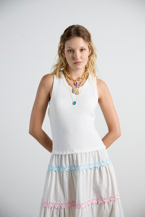 Woman Tank Dress CN-PE26-118 White
