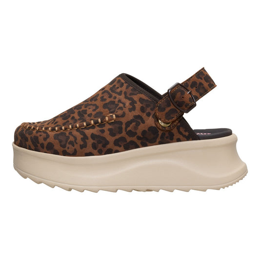 Slip-On Donna HD.44259 Delray Clog Suede Brown Leopard