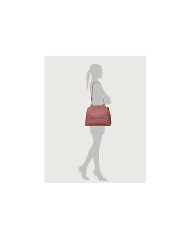 Orciani Borsa Donna BT2006 SOF Sveva Soft media a spalla in pelle con tracolla Amarena