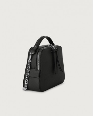 Orciani Borsa Donna SD0147 SOF Mini Bag Chéri Soft in pelle a mano con tracolla Nero