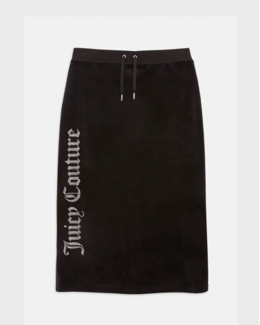 Juicy Couture Women's Ripley Leg Logo Skirt VIJH70432WPFJ00 Polyest/Elast Black