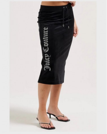 Juicy Couture Women's Ripley Leg Logo Skirt VIJH70432WPFJ00 Polyest/Elast Black