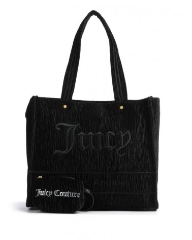 Juicy Couture Women's Iris Large Shopping Crinkled BIJIR5520WYX000 Velvet Black