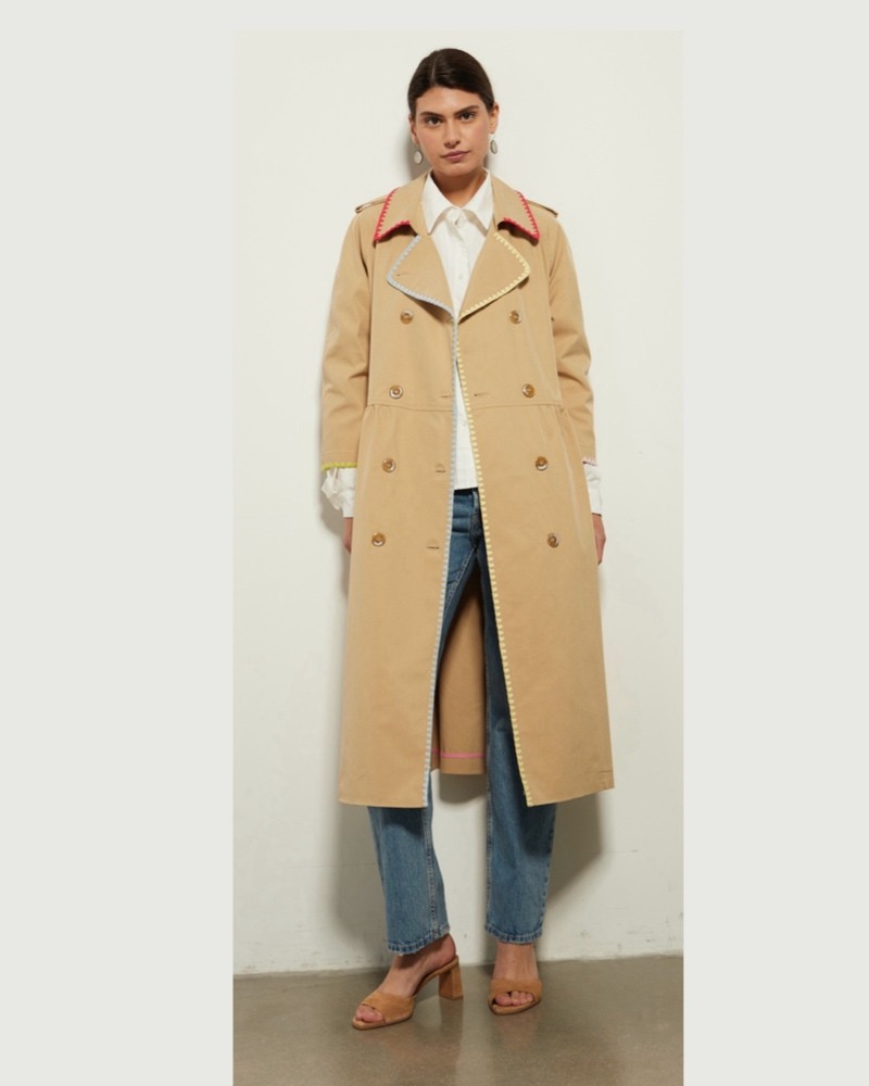 Since're Paris Woman Trench SI90 0043 Beige