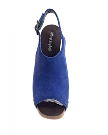 Jeffrey Campbell Sandalo Donna SNICK-STD Blue Cow Suede