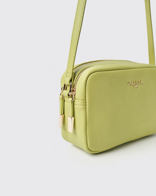 REG CAMERA BAG CON LOGO IN METALLO GAACW02125 Lime