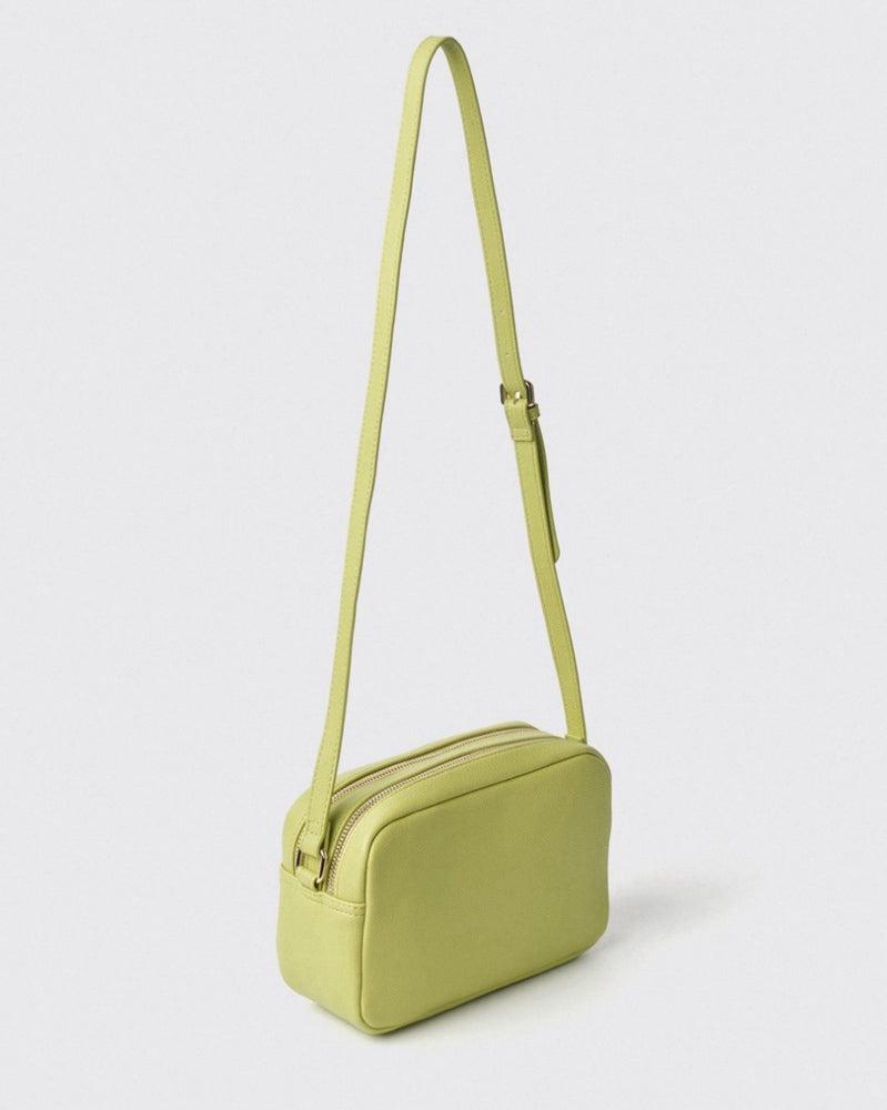REG CAMERA BAG CON LOGO IN METALLO GAACW02125 Lime