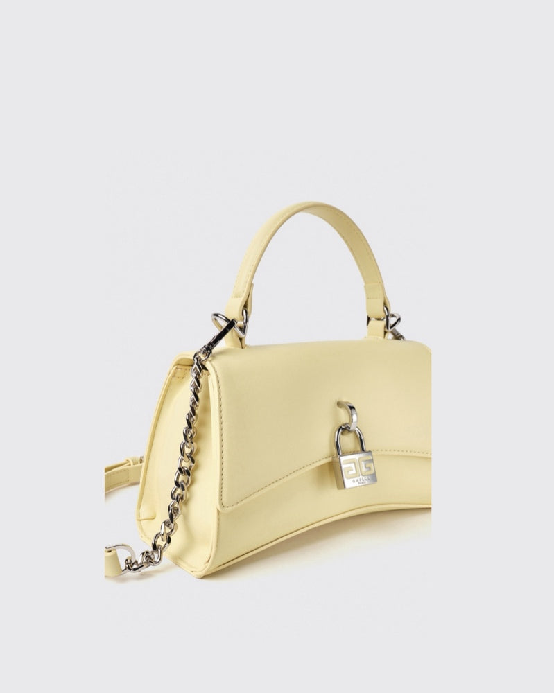 MINI HAND BAG CON LUCCHETTO LOGATO GAACW02223 Giallo