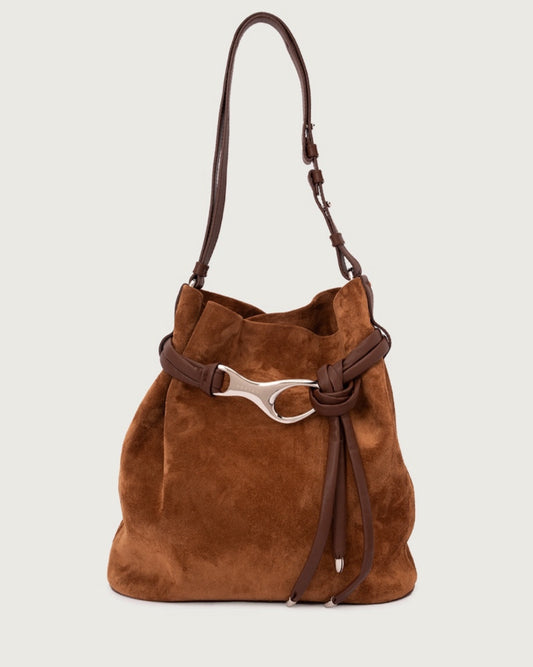 Borsa in pelle Donna B02192 PEACH Sella