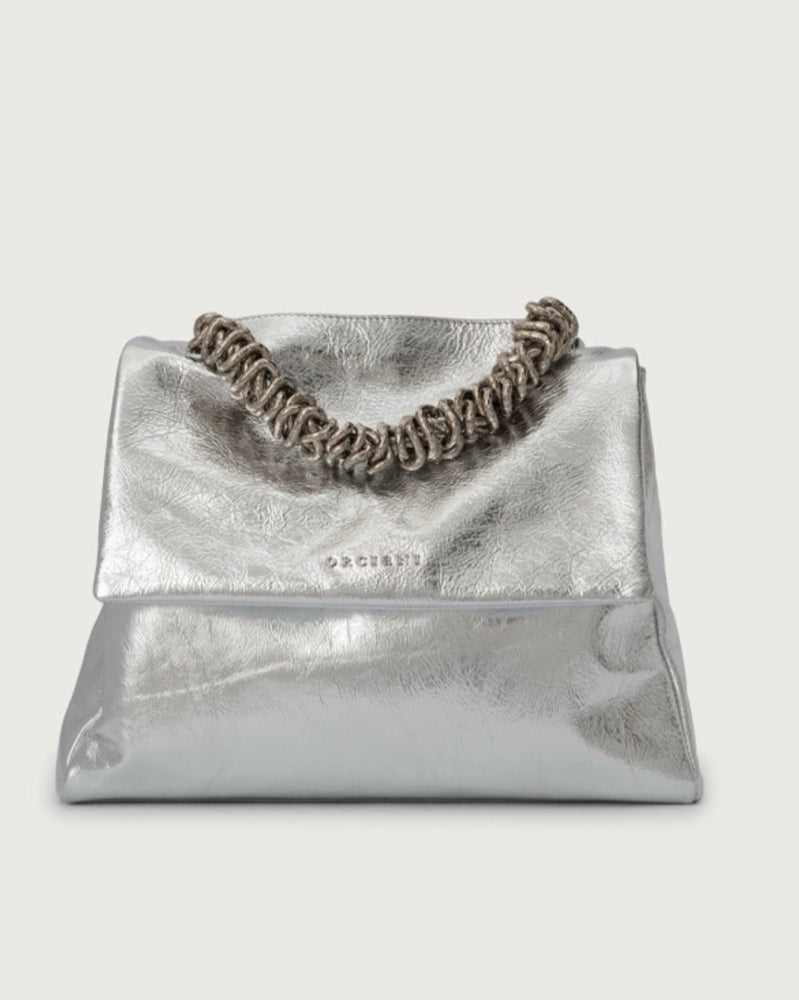 Borsa in pelle Donna BT2006 METAL Argento