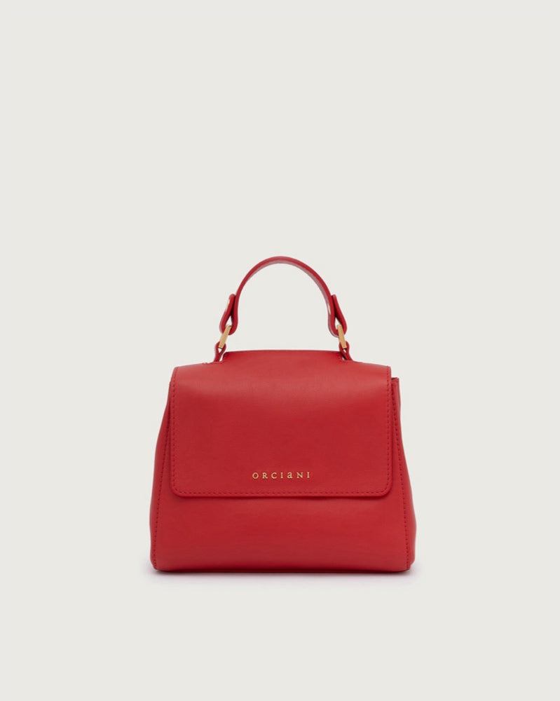 Borsa in pelle Donna B02019 VANITY ORO Rosso