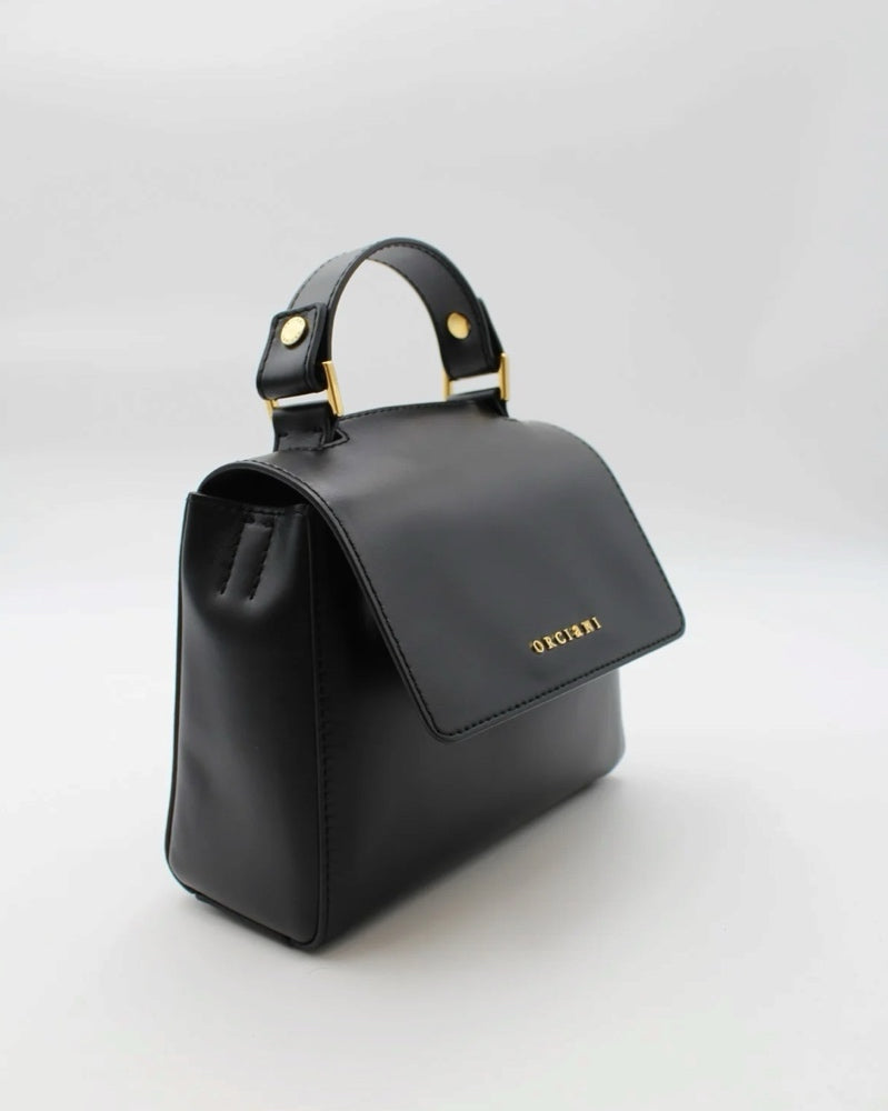Borsa in pelle Donna B02019 VANITY ORO Nero