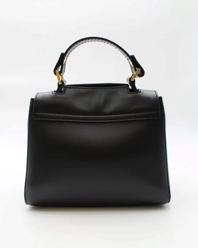 Borsa in pelle Donna B02019 VANITY ORO Nero