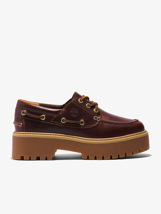 Women’s Stone Street Platform Boat Shoe Rootbeer