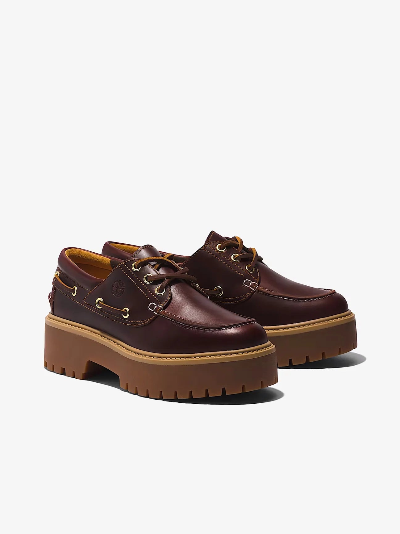 Women’s Stone Street Platform Boat Shoe Rootbeer