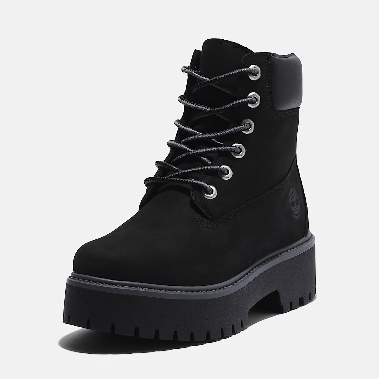 Women’s Stone Street 6 Inch Lace Up Waterproof Boot Jet Black