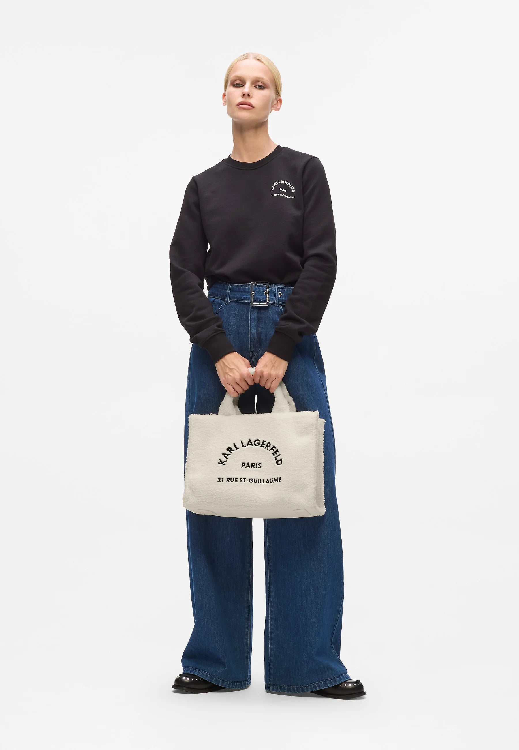 Borsa tote media Donna A4W50013 Off White