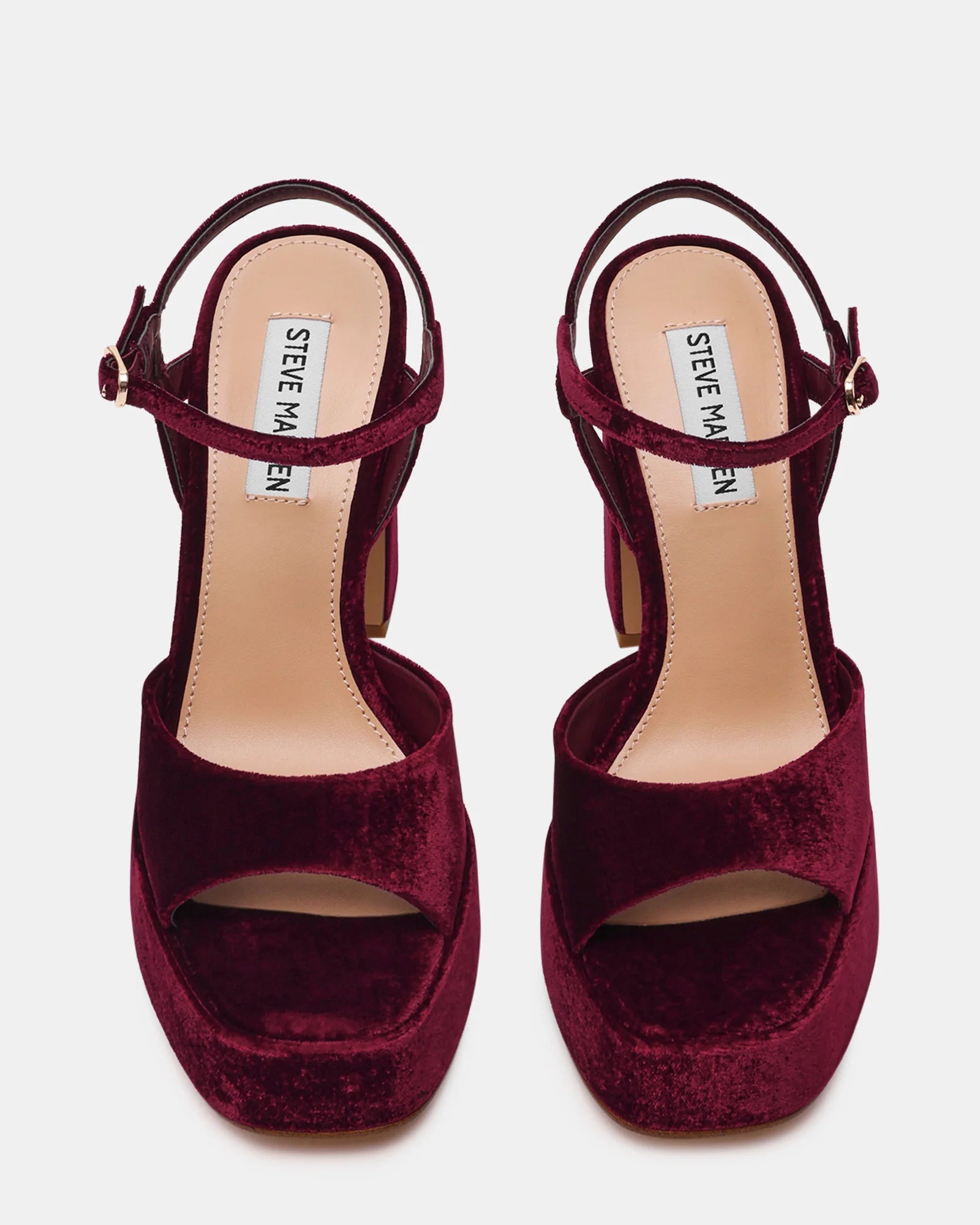 Sandalo col tacco Donna MILIANA Burgundy Velvet
