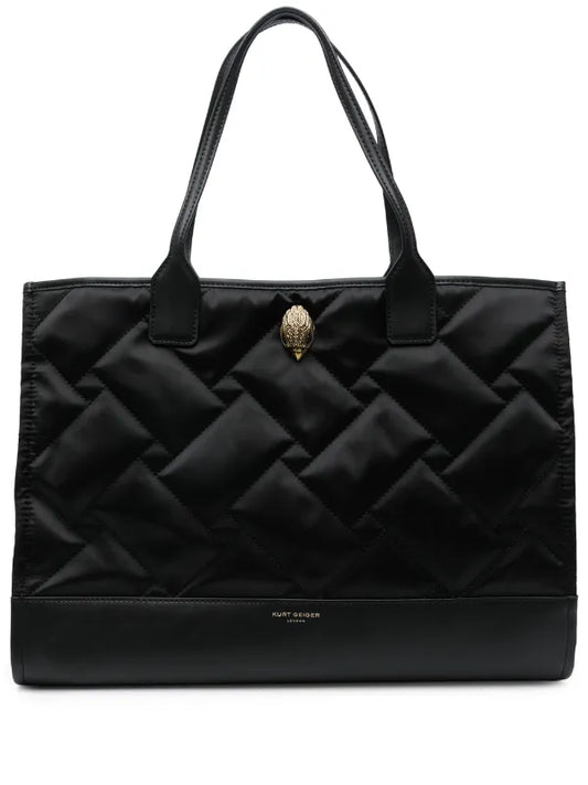 690-RECYCLED SQ SHOPPER-BLACK-NYLON-133