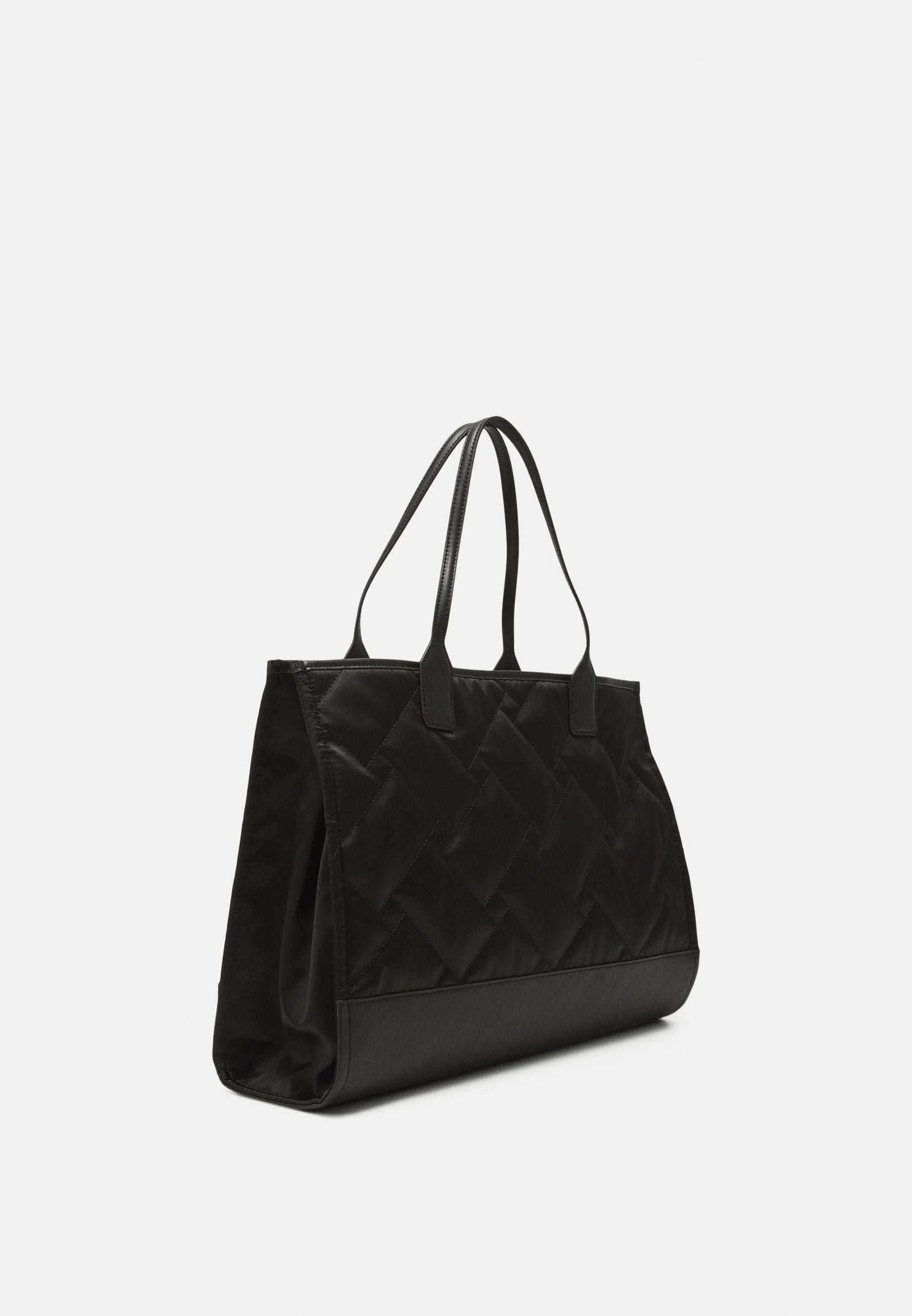 690-RECYCLED SQ SHOPPER-BLACK-NYLON-133