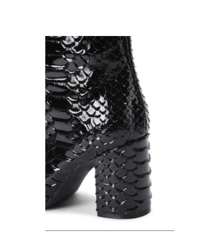 225-REGENT POINT KNEE BOOT-BLACK-SNAKE PRINT-659