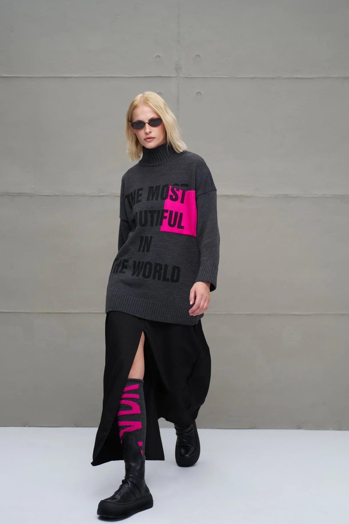 Maglione Donna VW26-18075 Anthracite Melange