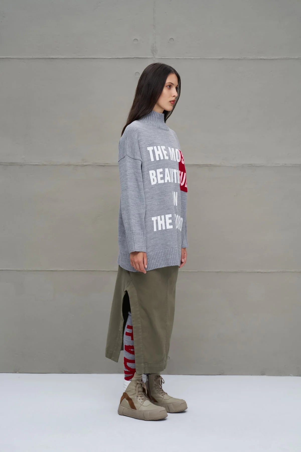 Maglione Donna VW26-18075 Grey Melange
