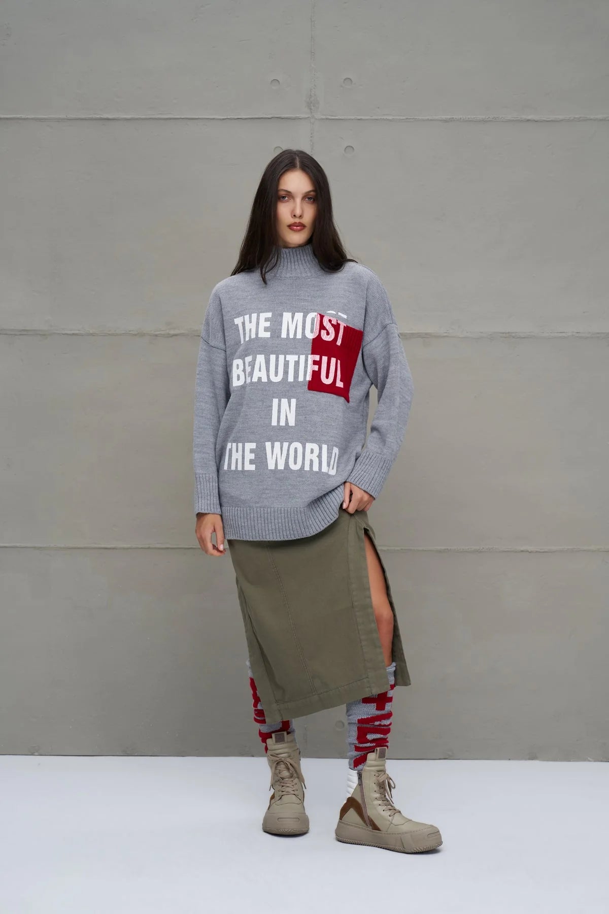 Maglione Donna VW26-18075 Grey Melange