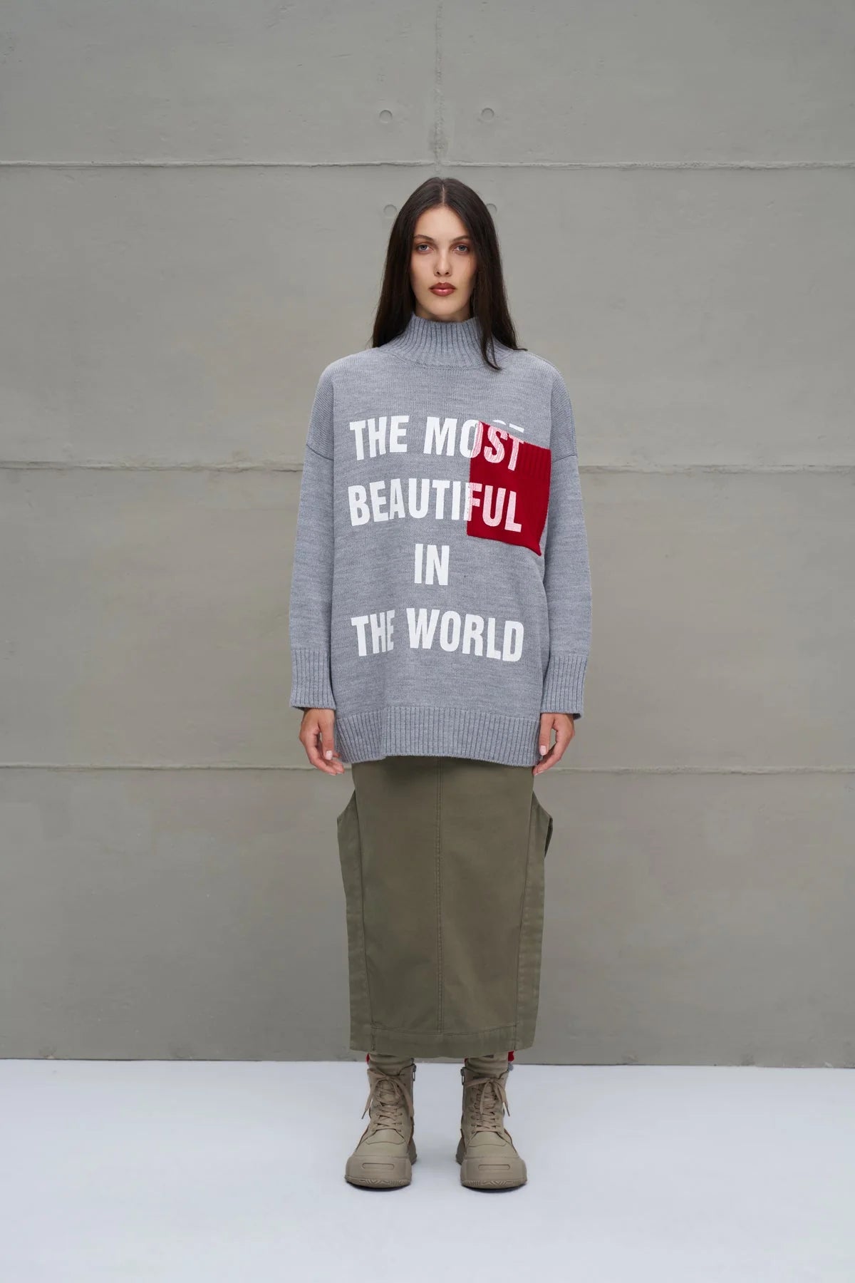 Maglione Donna VW26-18075 Grey Melange