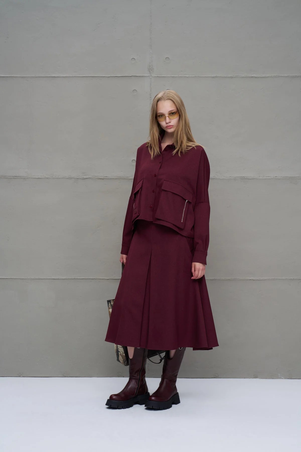 Shirt Donna VW26-18197 Burgundy
