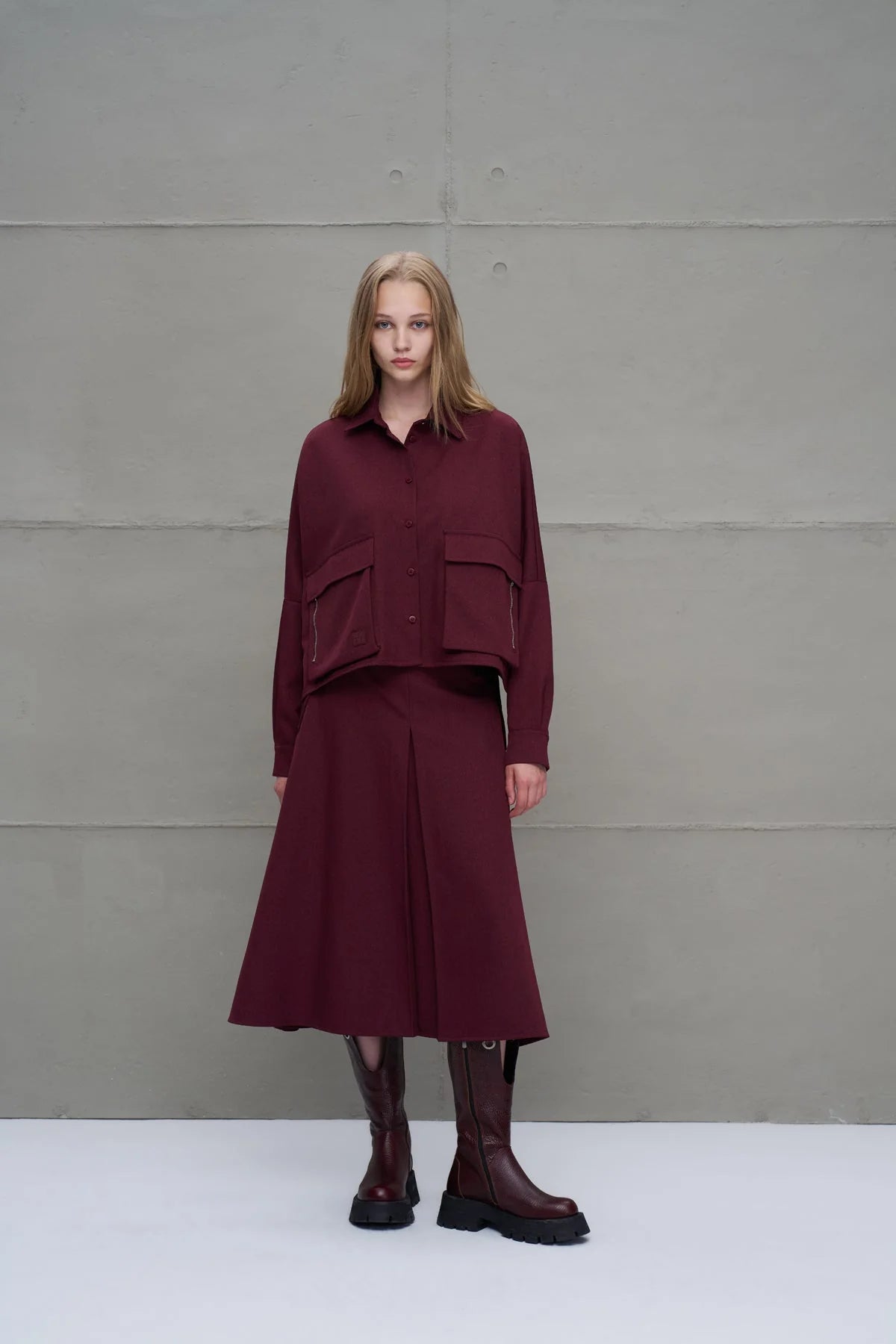 Shirt Donna VW26-18197 Burgundy