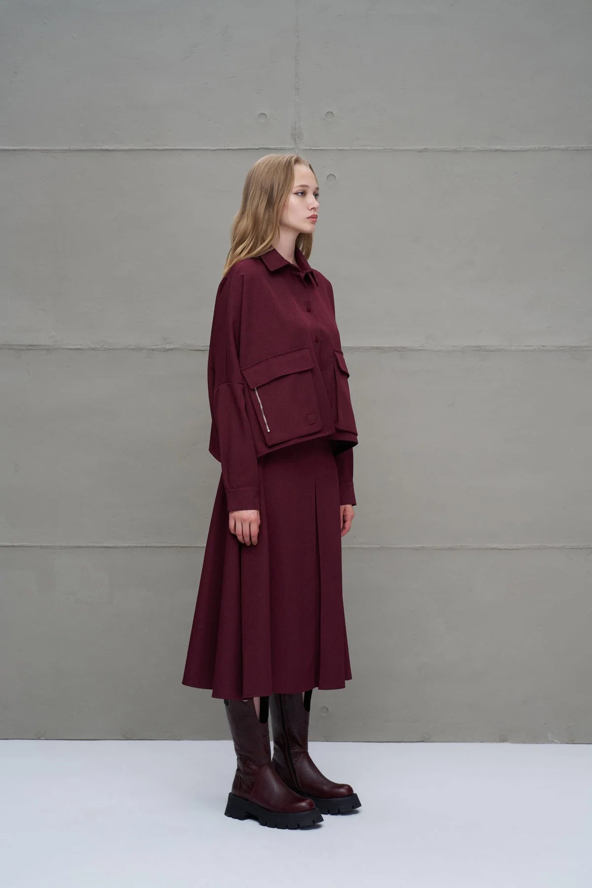 Shirt Donna VW26-18197 Burgundy