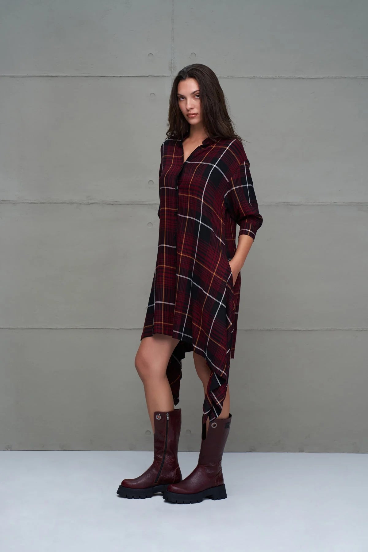 Dress Donna VW26-18291 Burgundy
