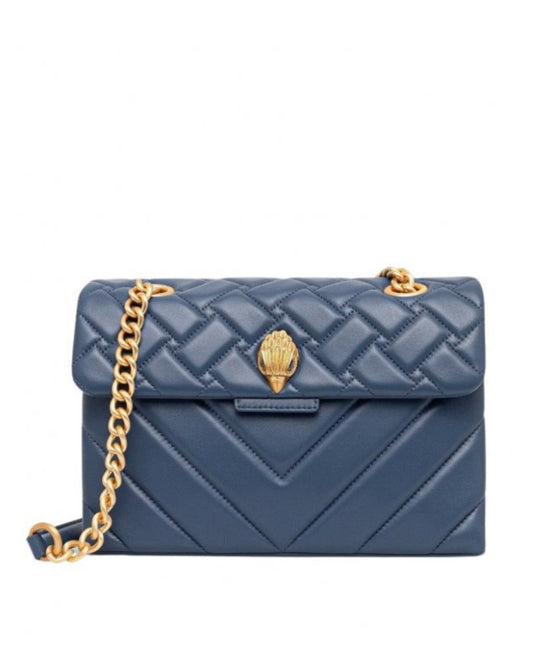 LEATHER KENSINGTON BAG-BLUE OTHER-LEATHER-LARGE-322