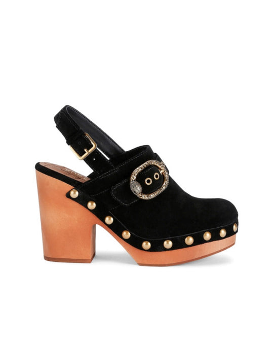 MAYFAIR CLOG SLINGBACK-MULTI-SUEDE-909