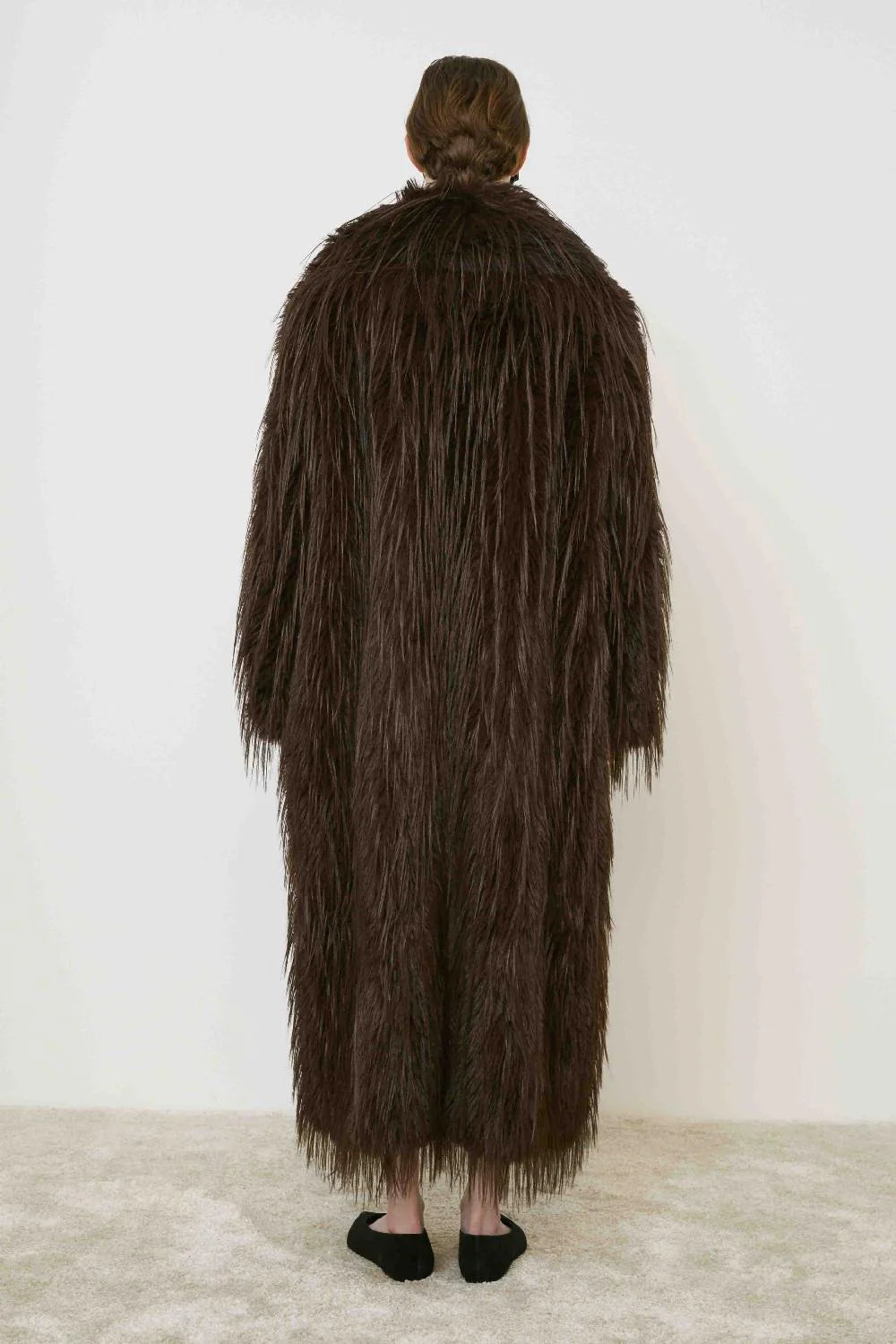 Ecopelliccia lunga Donna M5IBB1 993 Coffee