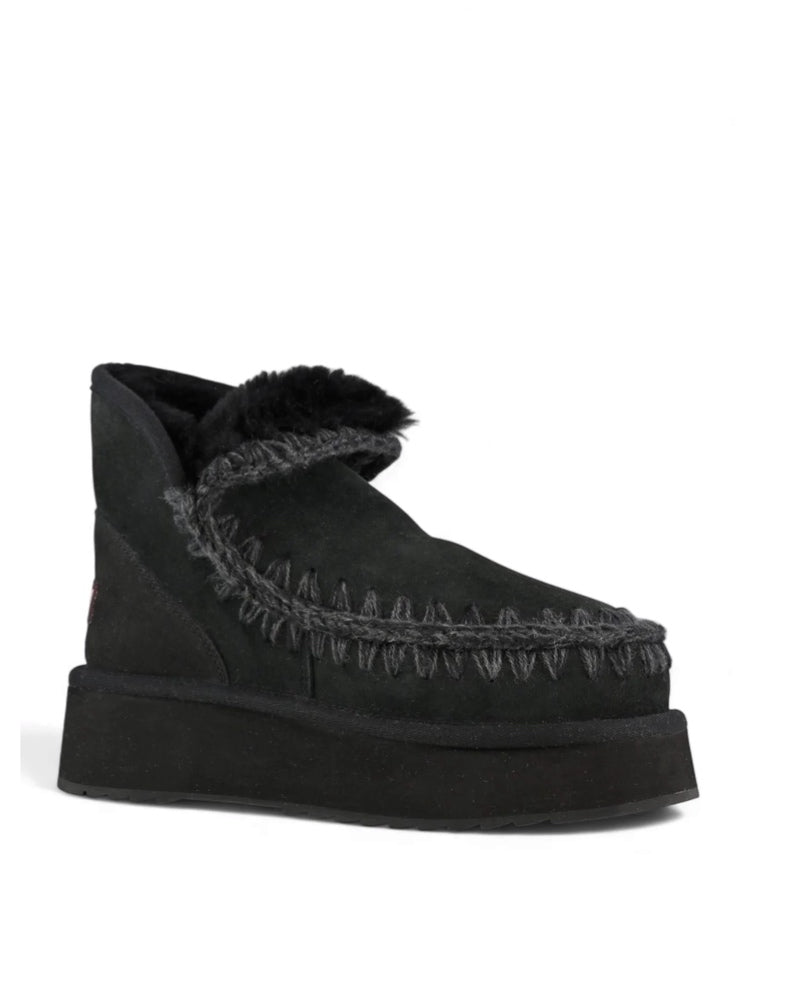 Mini Eskimo Platform Boot Black/Black