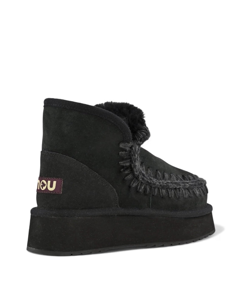 Mini Eskimo Platform Boot Black/Black