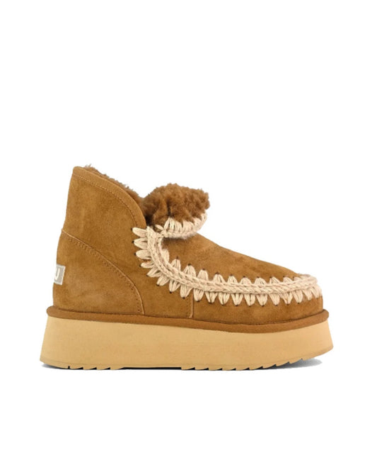 Mini Eskimo Platform Boot Cognac