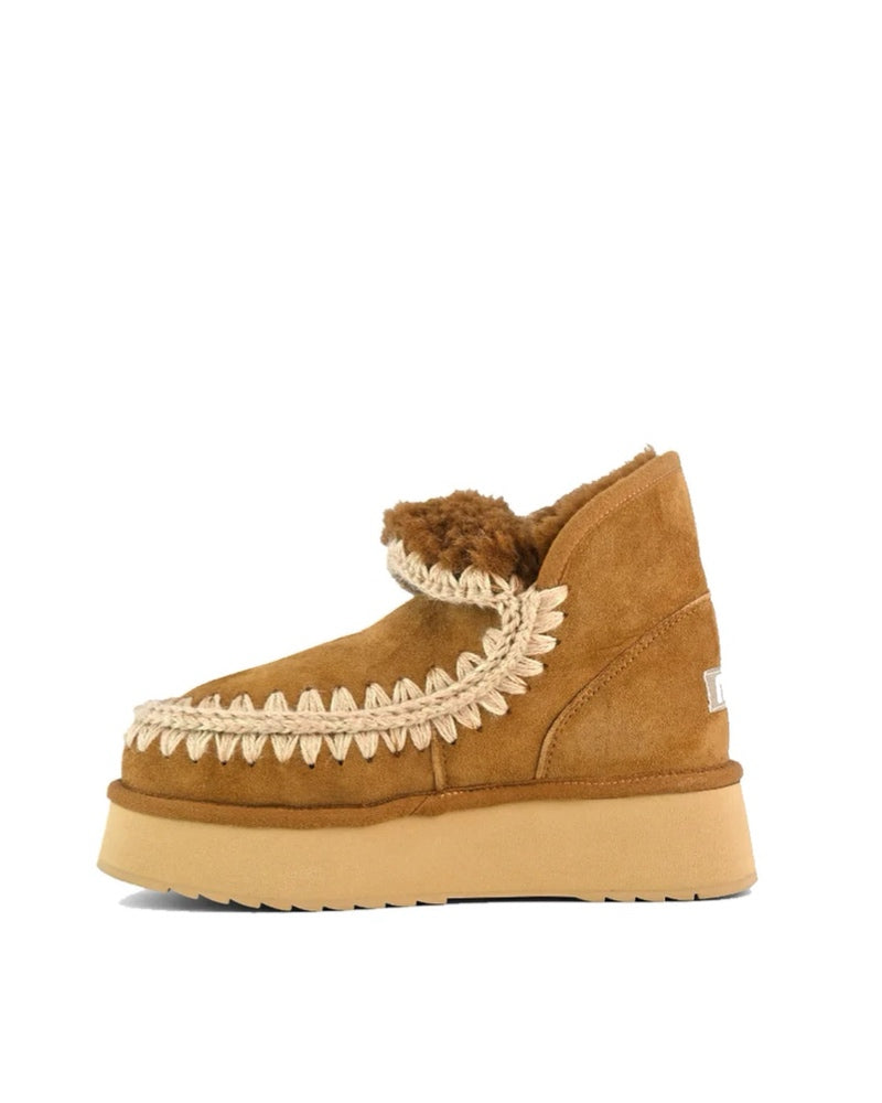 Mini Eskimo Platform Boot Cognac